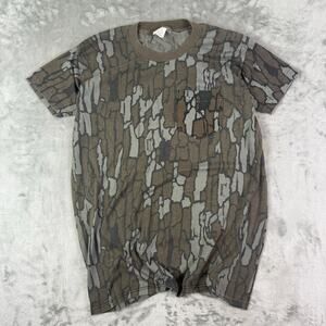 Vintage Treebark Camo T-Shirt Men’s Small 50/50 Made in USA